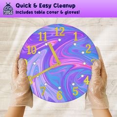 PURPLE LADYBUG gemstone stickers to add sparkle to clocks