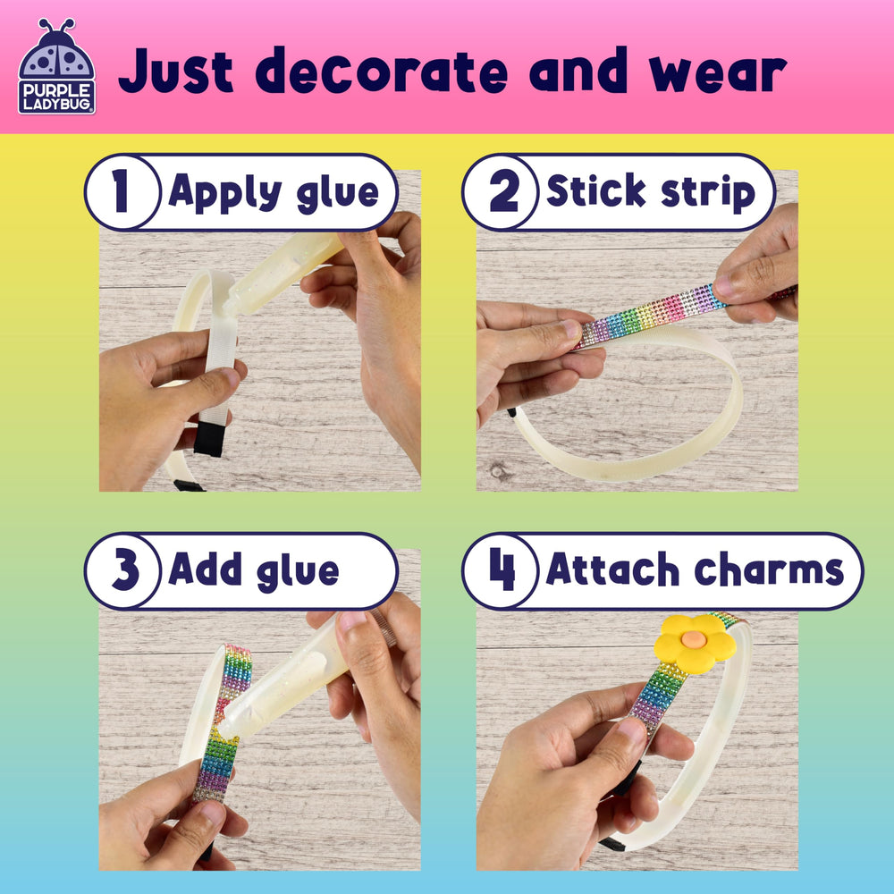 Purple Ladybug glue and instructions ensure neat, kid-friendly crafting sessions