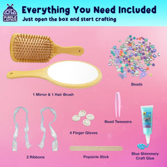 Purple Ladybug crafting glue and tools enable precise decorating