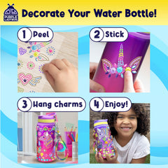 Purple Ladybug pompom-charm provides a playful accent for on-the-go bottles.