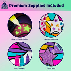 Purple Ladybug wipe-clean surface enabling quick cleanup after crafting