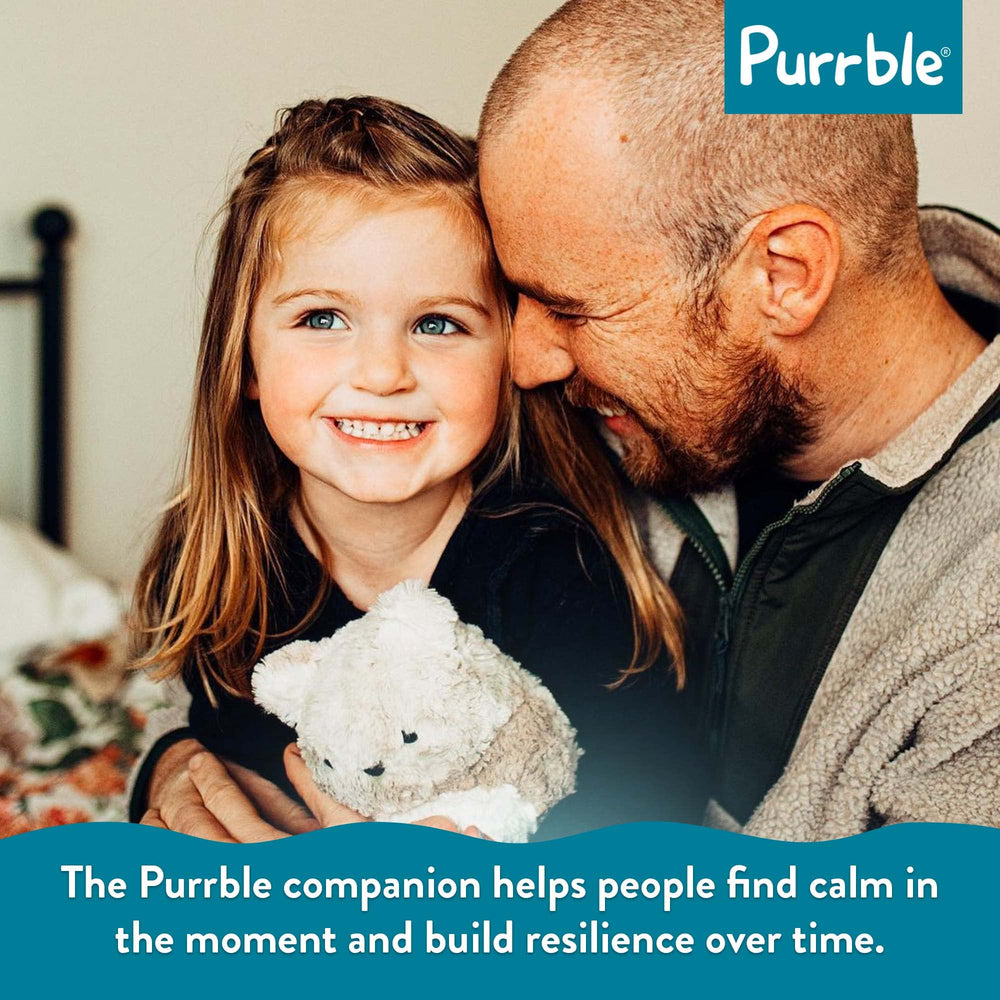 Purrble Companion soft plush fabric invites cuddling for comfort.