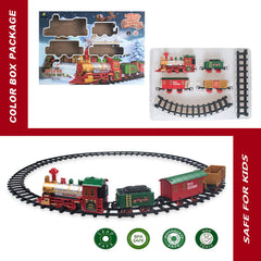 PUSITI train with lights and sounds enhances festive storytelling.