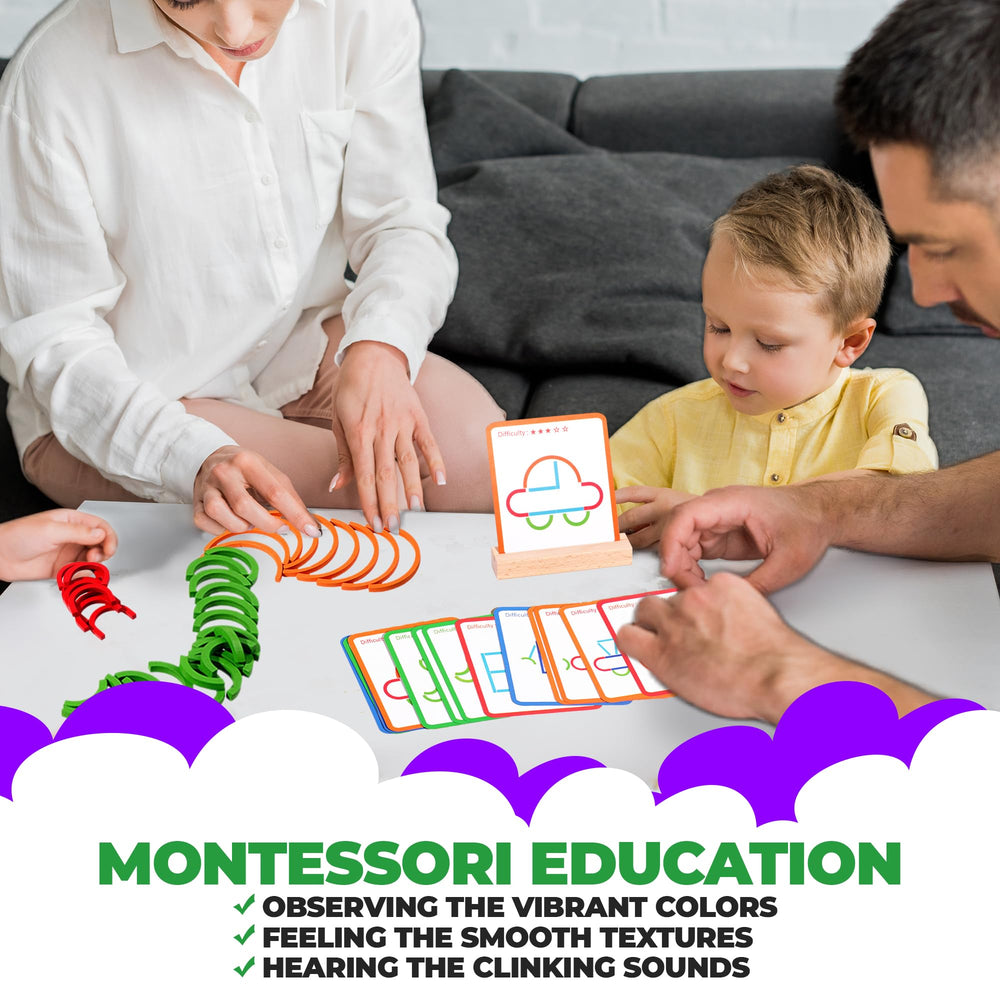 puzgic Stem Kids Toys early education aids color cognition and hand-eye coordination