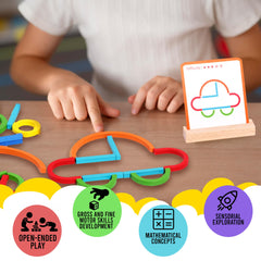 puzgic Stem Kids Toys pattern cards inspire independent learning and pattern recognition