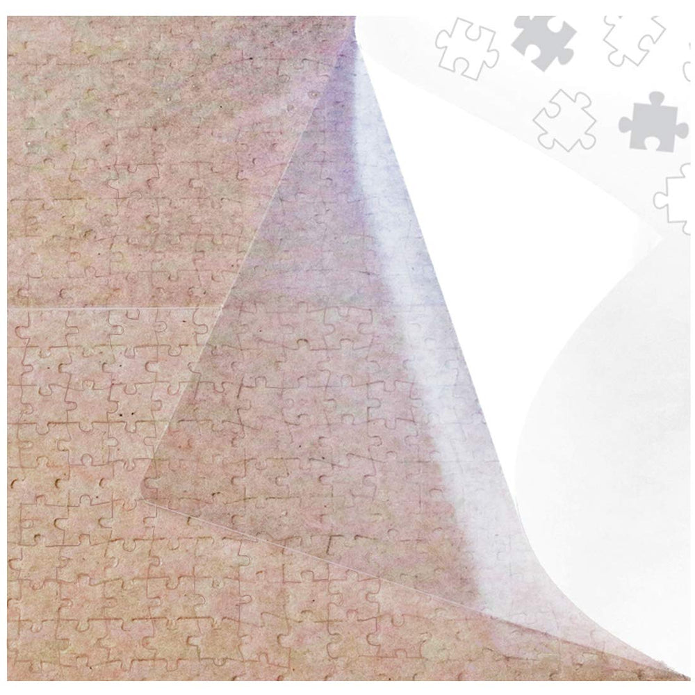 Puzzle EZ eight clear glue sheets for two 1000-piece puzzles preserving the finish.