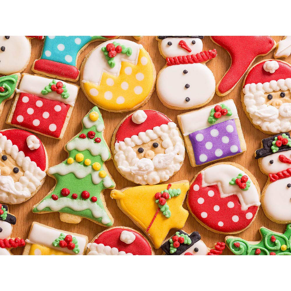 PUZZLE EZ Christmas Cookies 300-piece cover image for cozy family puzzle sessions.
