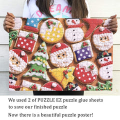 PUZZLE EZ sweets illustration inspires mindful focus and accomplishment.