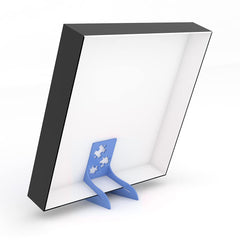 Puzzle Peak channel lid slot blue, easy lid slide keeps puzzle safe