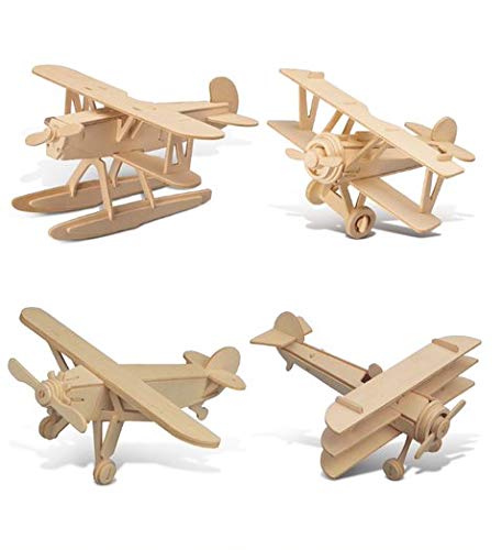 Puzzled Water Plane puzzle kit ready for assembly and display, promoting hand-eye coordination.