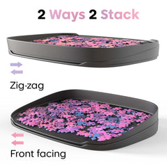 Puzzlup Puzzle Sorting Trays front-facing setup helps efficient sorting.