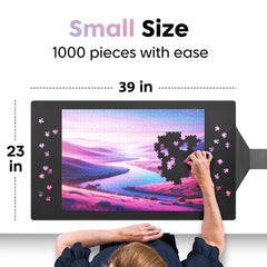 Puzzlup soft polyester surface delivers comfortable puzzling sessions with reduced glare