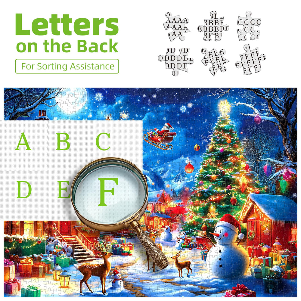 PuzzOne letters-on-back puzzle pieces, adding playful hints and planning challenges.