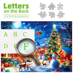 PuzzOne letters-on-back puzzle pieces, adding playful hints and planning challenges.