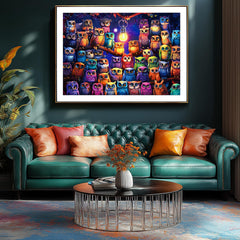 PuzzOne Owl Family colors highlight feather details for visual discovery