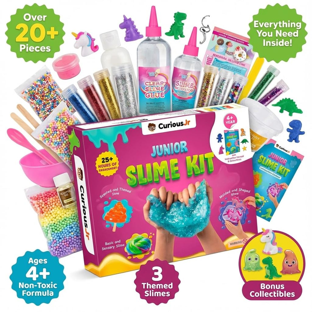 PW DIY Slime Kit glitter powders add sparkle to slime projects