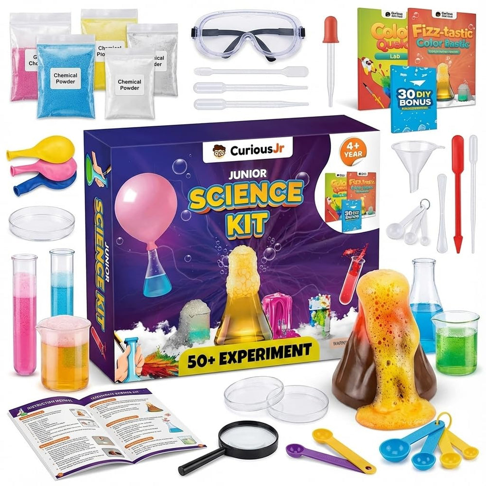 PW Junior Science Kit Color Quest: kids mixing colors to spark creativity.
