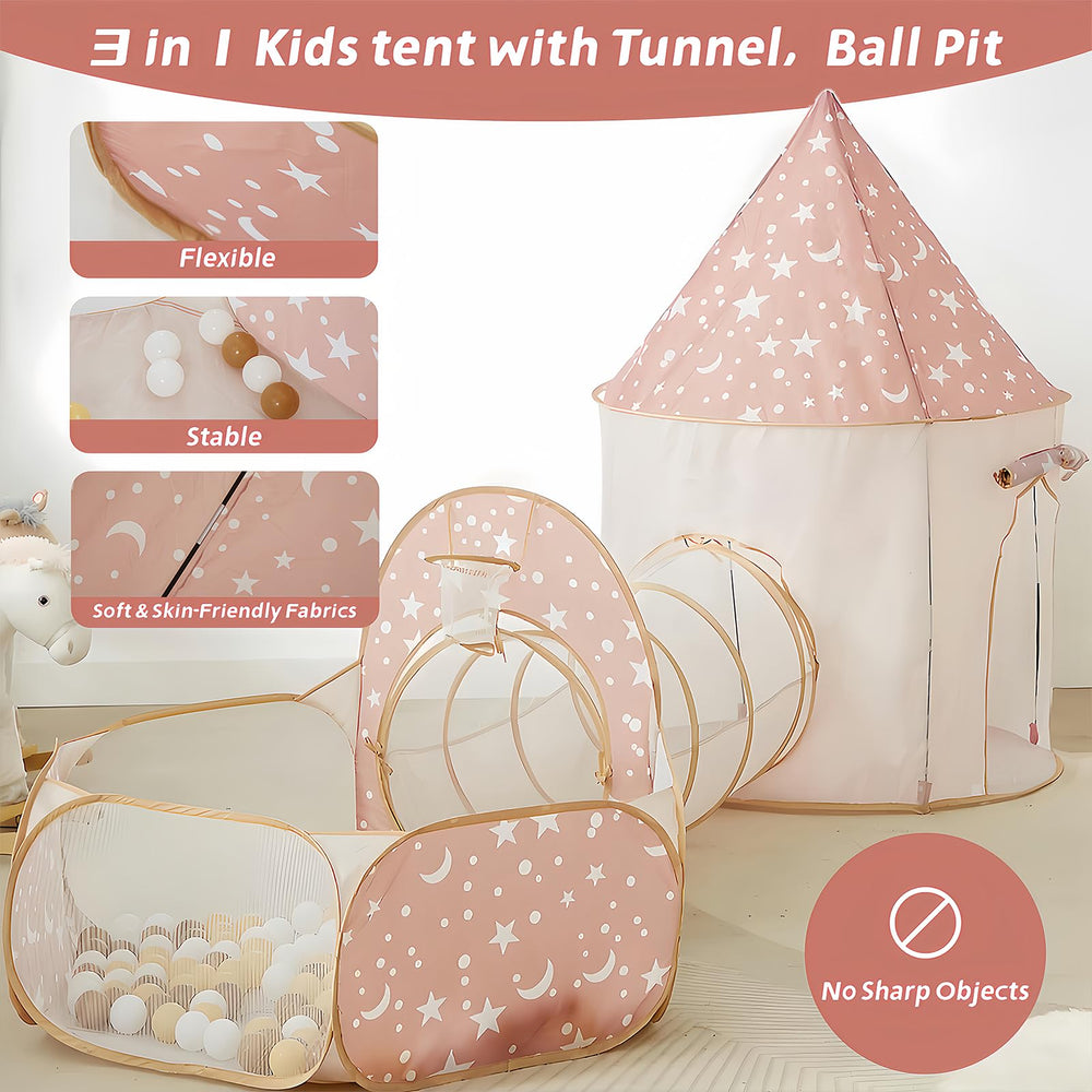 PXFAYSFQ beige star-pattern tent blends with home decor.