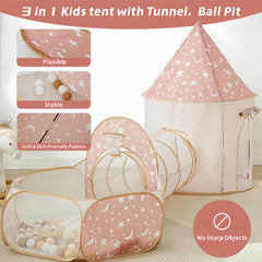 PXFAYSFQ beige star-pattern tent blends with home decor.