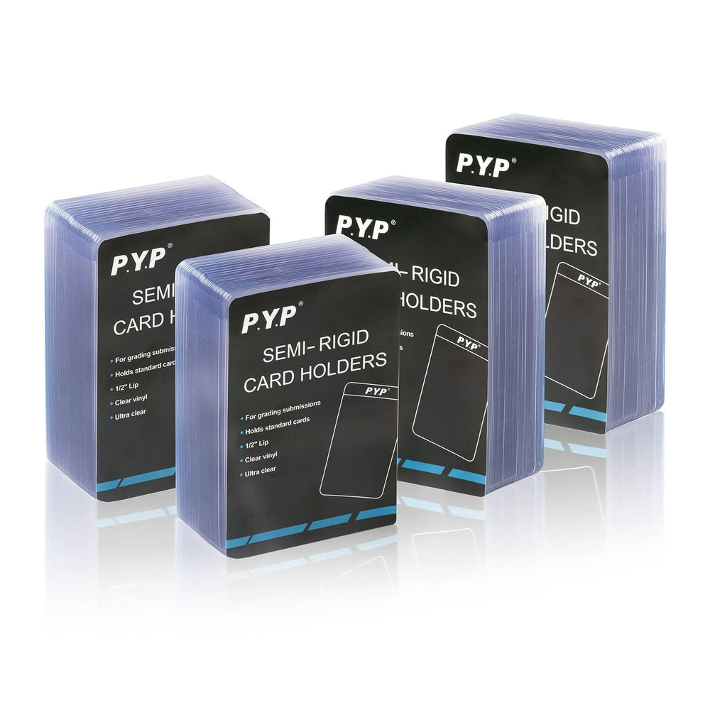 P.Y.P Protect You Play 200ct semi-rigid card sleeves keep grading cards secure.