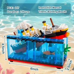 PYPIBAWLY Titanic model kit assembly stage; simple construction