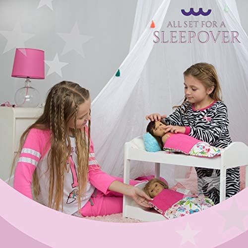 PZAS Toys Doll Bunk Bed shoes finish outfits for daily doll play.
