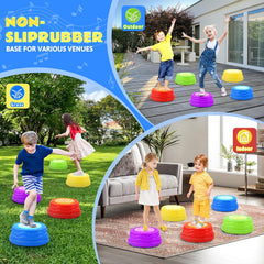QANIY stepping stones green-pattern stones enhancing sensory coordination.