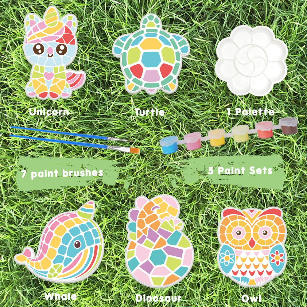 QANIY stepping stones kit turtle pattern for garden decor builds durable art pieces.