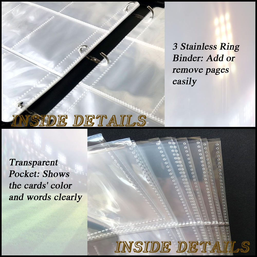 QANYYO binder zipper closure keeps contents secure during travel