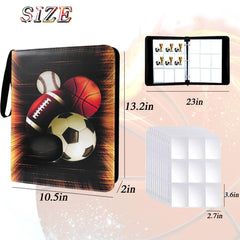 QANYYO binder with 50 sleeves stores up to 900 cards securely.