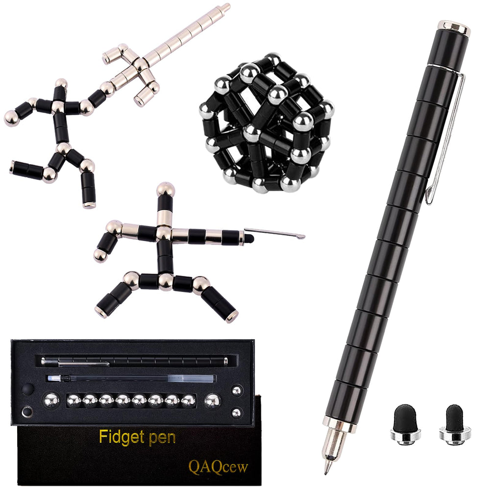 QAQcew fidget pen magnetic toy in hand showing portable design for focus