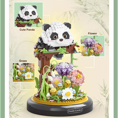 QARULUS Panda Flowers office decor with a warm whimsy touch.