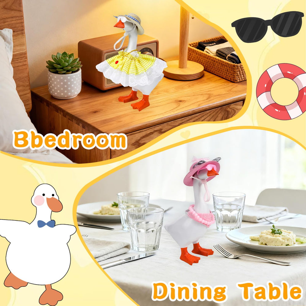 QAUYETM mini desk goose sunglasses offer bold accessory for shelves