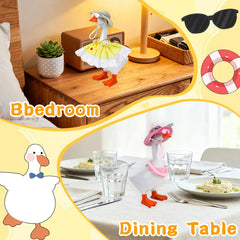 QAUYETM mini desk goose sunglasses offer bold accessory for shelves