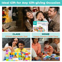 QBI Magnetic Blocks market adventure supports role-play and sequencing