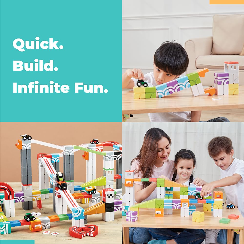 QBI STEM toy scene showing magnetic play and early engineering concepts