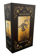 Qcsdckot Black Gold Tarot Deck for beginner-friendly study.