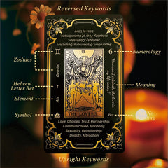 Qcsdckot gold-edged tarot cards closeup shows luxe edging.