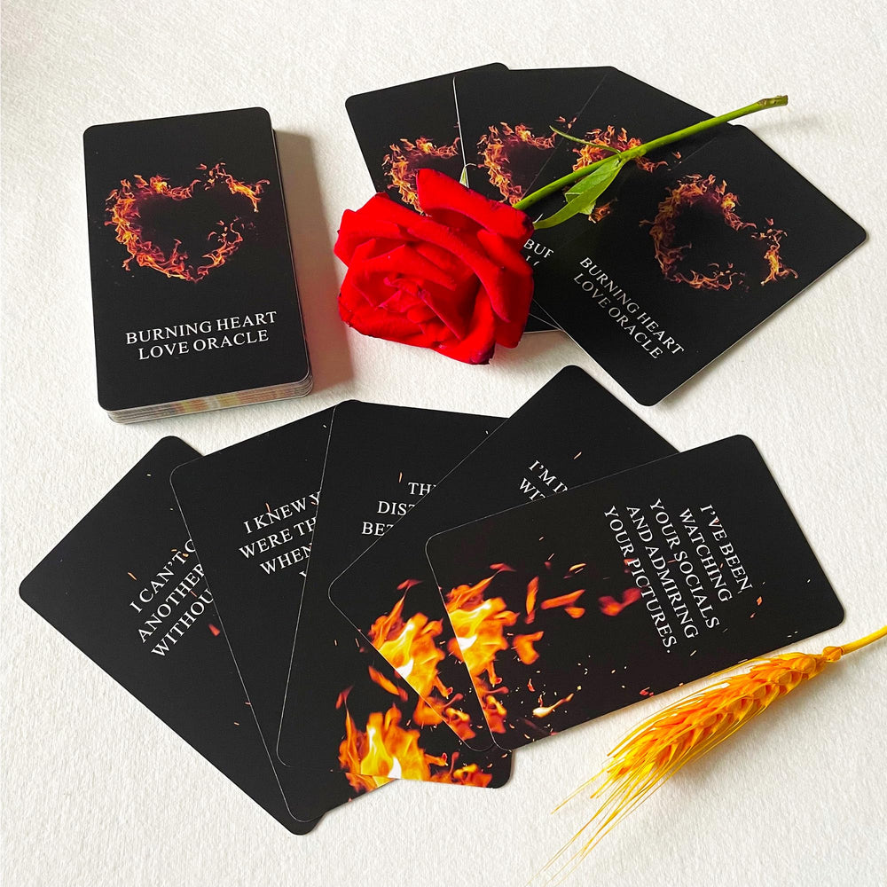 Qcsdckot QueenOfPain burning heart card 3—helps interpret signals from a partner.