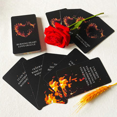 Qcsdckot QueenOfPain burning heart card 3—helps interpret signals from a partner.