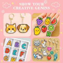 QDBNW shrink paper keychain and pendant design ideas