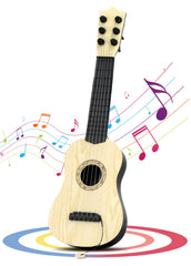 QDH kids toy guitar 17-inch front view, beginner-friendly instrument for toddlers