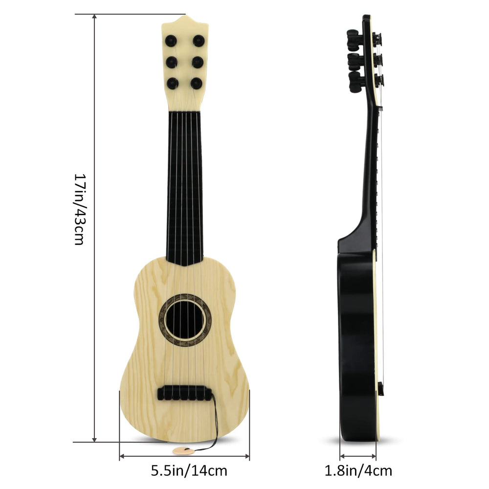 QDH kids toy guitar packaging displayed as a ready-to-gift box