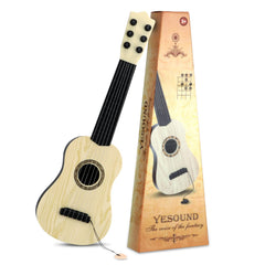 QDH toy guitar in a playroom setting, sparks imagination and rhythm