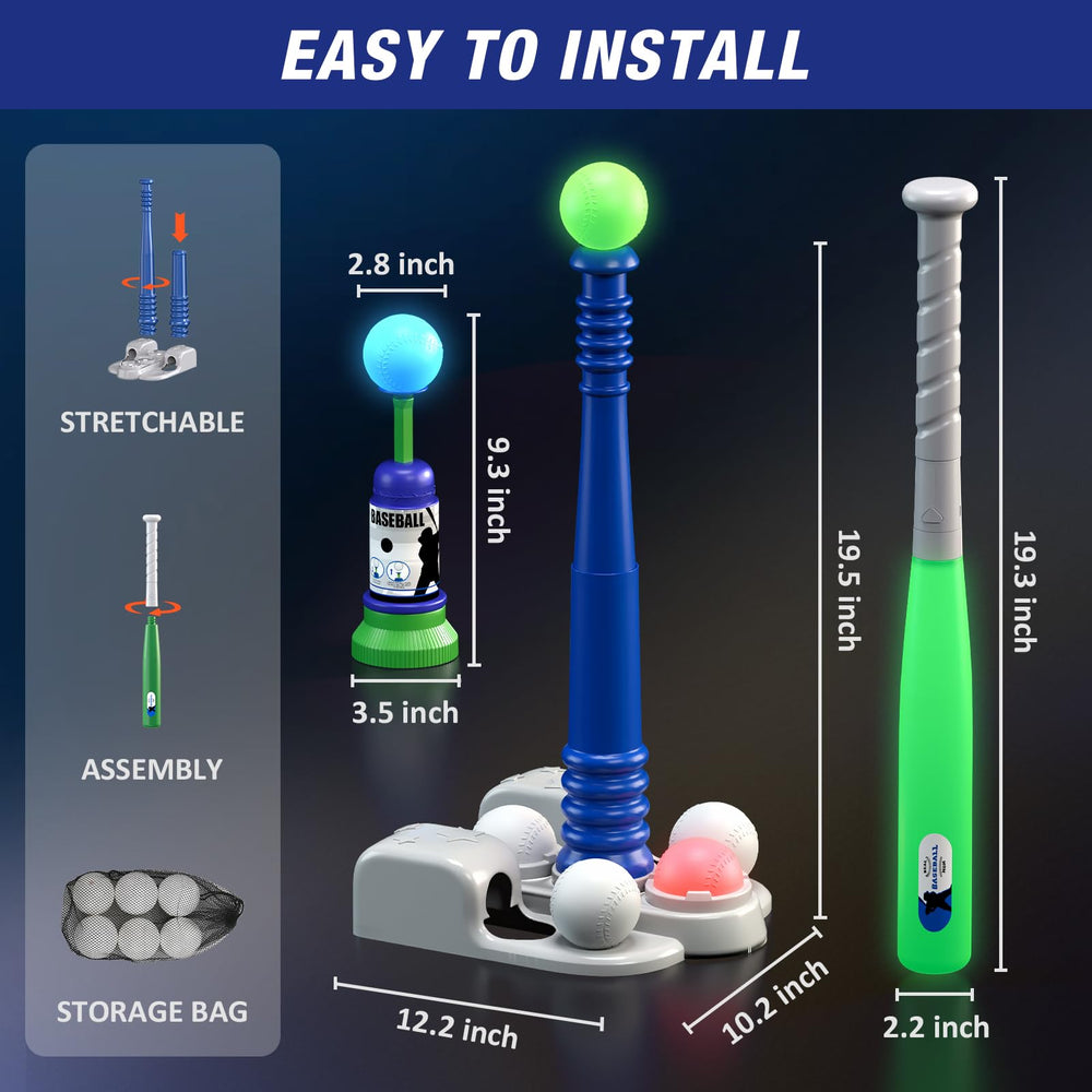 QDRAGON LED Tball portable set with storage bag for trips.