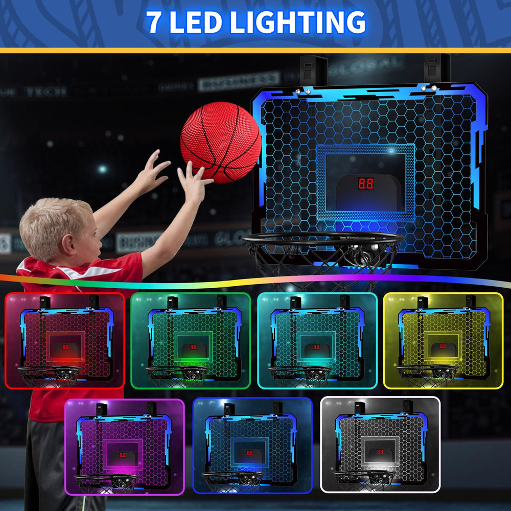 QDRAGON over-the-door hoop with durable steel rim for energetic play.