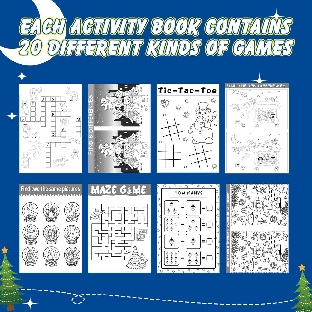 Qeeenar diverse games inside book support family activities