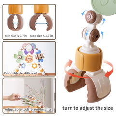 qesfir stroller arch bee wings vibrate gently to spark curiosity.