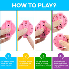 QETRABONE Math Fidget Spinner portable design fits pockets and backpacks for learning anywhere.
