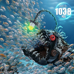 QFJ Anglerfish mouth action showing a realistic hunting pose for builders